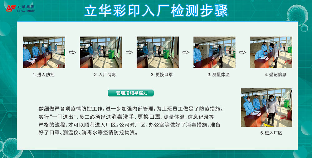 Lihua color printing factory inspection steps